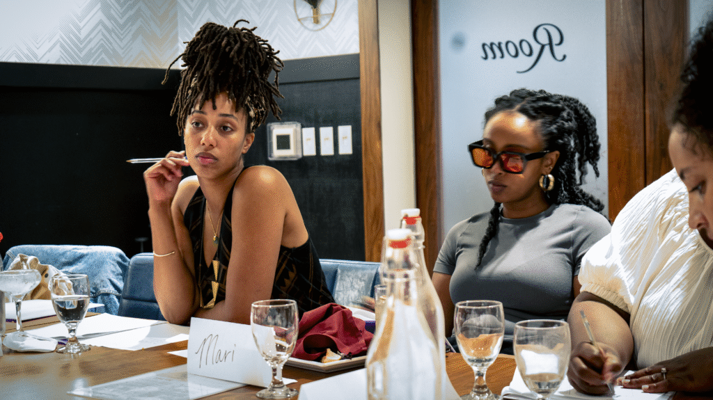 A photo of the orientation dinner for Go Back and Fetch It