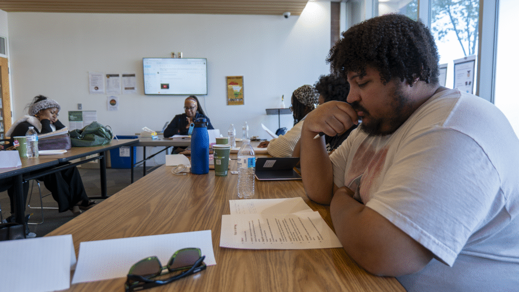 A Photo of the Go Back and Fetch It Cohort during a writing exercise