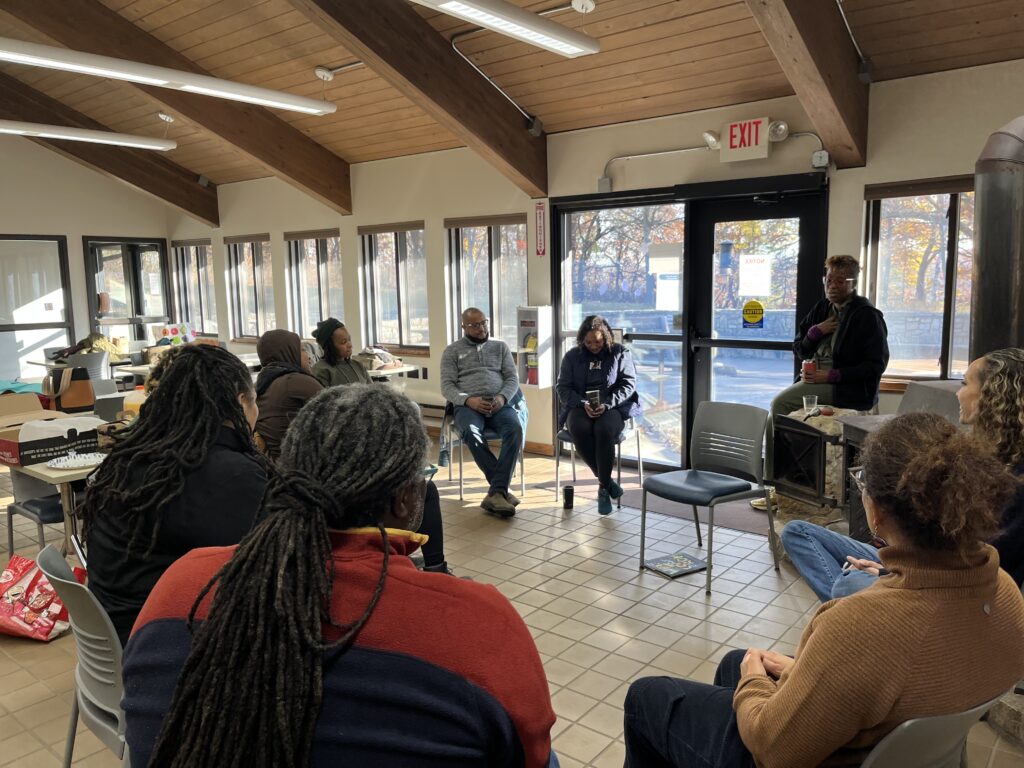 A photo of participants at Sweeter the Juice: Black Writer Salon Series for Established Writers